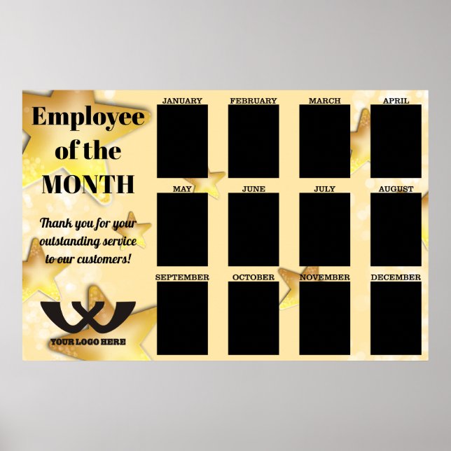 stars employee of the month 4X6 photo display Poster (Front)