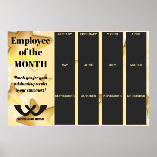 stars employee of the month 5X7 photo display Poster