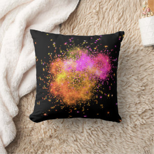 Stars explode throw pillow