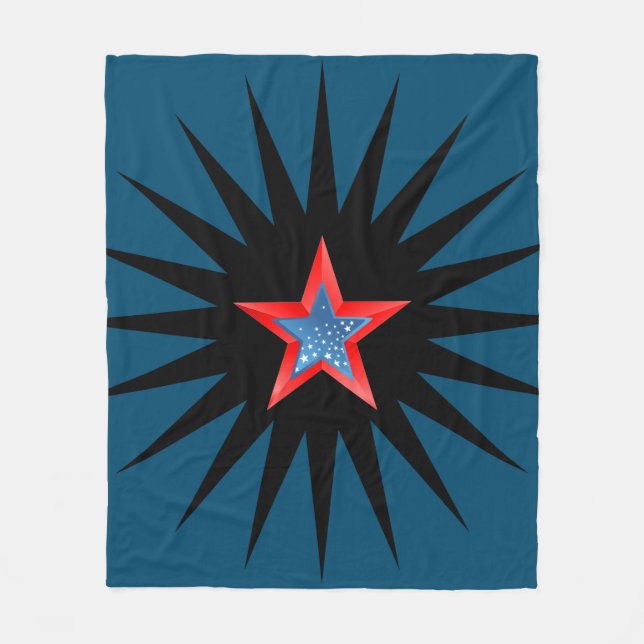 Stars fleece blanket. (Front)