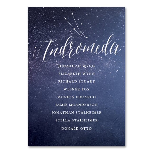 Stars Galaxy Mariage Carte graphique de siège Andr (Par défaut)