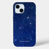 Stars in a Blue Night Sky Space