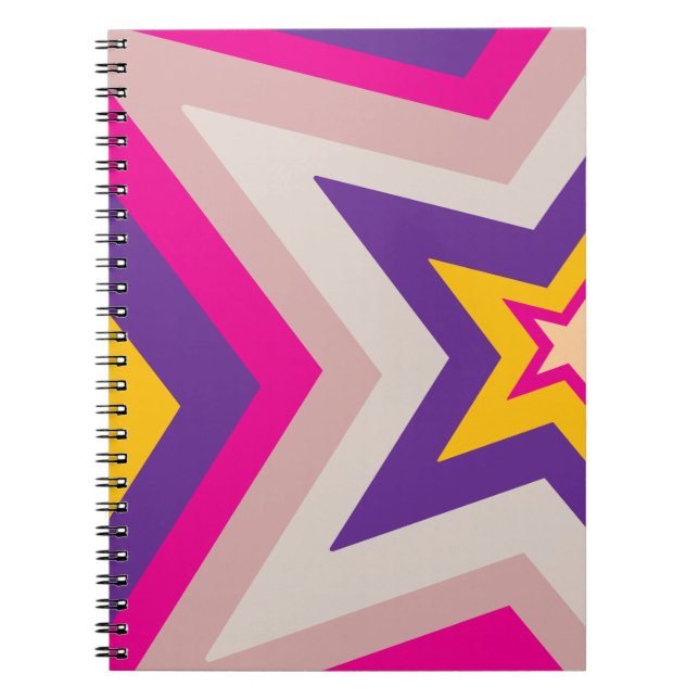 Stars in colourful formation Spiral Photo Notebook (Front)