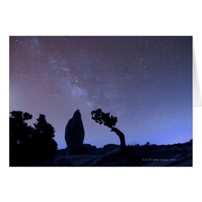 Stars in sky over desert (Front Horizontal)