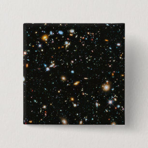 Stars in Space - Hubble Ultra Deep Field 2 Inch Square Button
