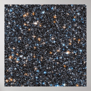 Stars In The Milky Way's Galactic Bulge. Poster