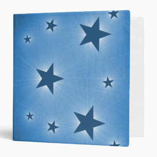 Stars in the Night Sky Binder, Blue (1.5 inch) Binder