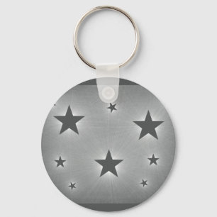 Stars in the Night Sky Keychain, Dark Grey Keychain