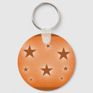 Stars in the Night Sky Keychain, Orange Keychain