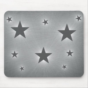 Stars in the Night Sky Mousepad, Dark Gray Mouse Pad