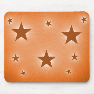 Stars in the Night Sky Mousepad, Orange Mouse Pad