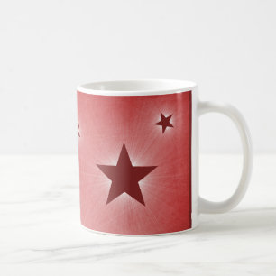 Stars in the Night Sky Mug, Dark Red Coffee Mug