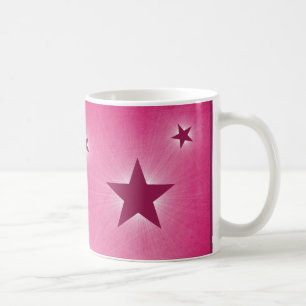 Stars in the Night Sky Mug, Magenta Coffee Mug
