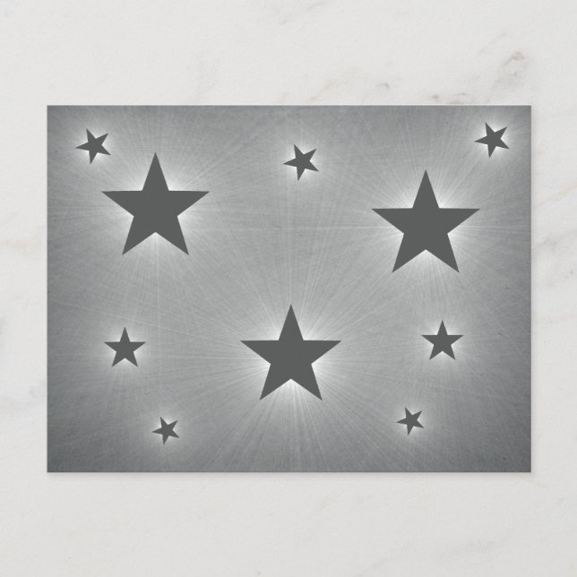 Stars in the Night Sky Postcard, Dark Grey Postcard (Front)