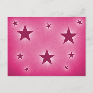 Stars in the Night Sky Postcard, Magenta Postcard