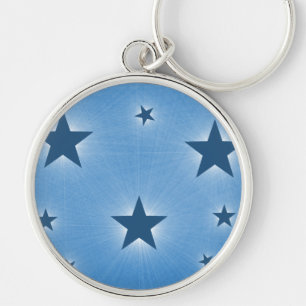 Stars in the Night Sky Premium Keychain, Blue Keychain