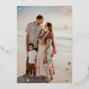 Stars in the Sky Foil Christmas Card
