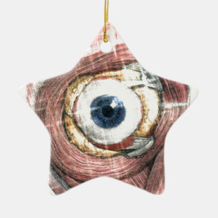 Stars in Your Eyes Ceramic Ornament