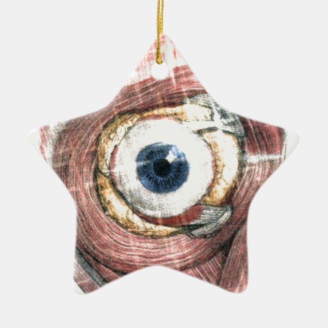 Stars in Your Eyes Ceramic Ornament (Front)