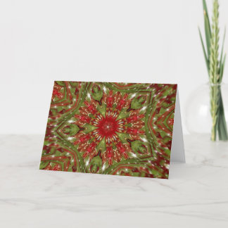 Stars Kaleidoscope Holiday Card