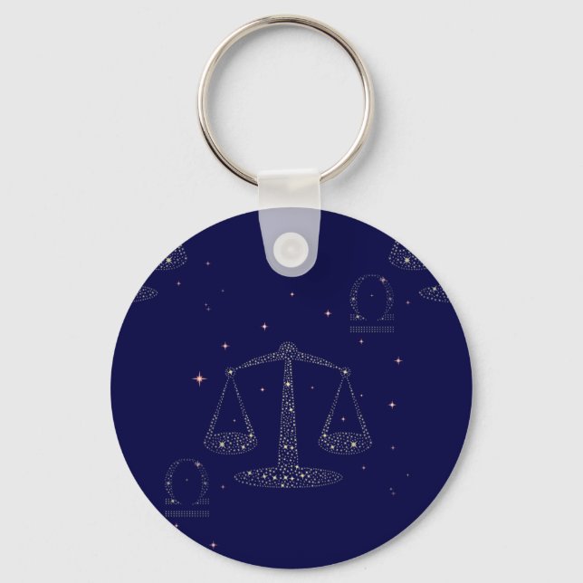 stars libra keychain (Front)