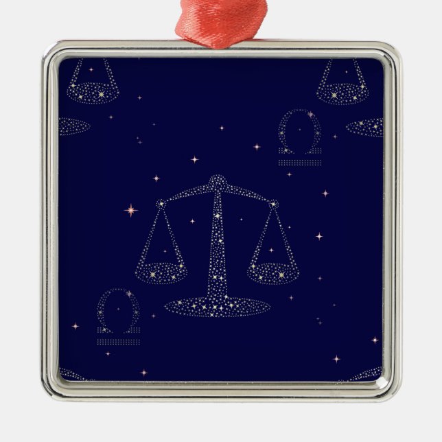 stars libra metal ornament (Front)