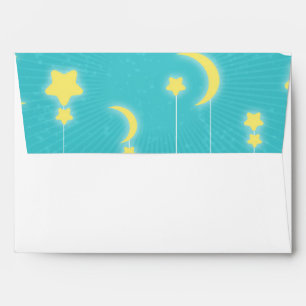 Stars Moon & Clouds Baby Shower Envelopes