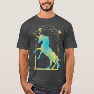 Stars Moon Magical Animal Unicorn Lover Fairytale T-Shirt