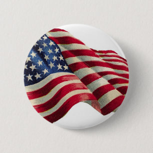 Stars N Stripes 2 Inch Round Button
