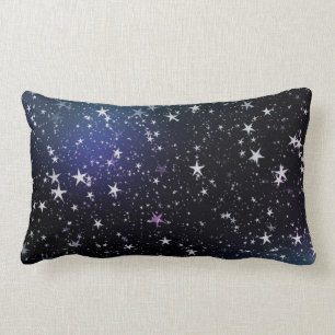 Stars night sky lumbar pillow