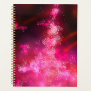 Stars Night Sky Midnight Pink Flare Milky Way Planner
