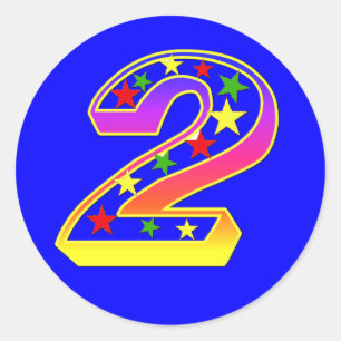 Stars Number 2 Stickers