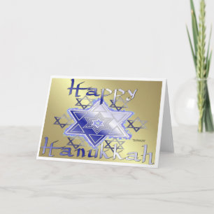 Stars o fDavid Hanukkah Greeting Card