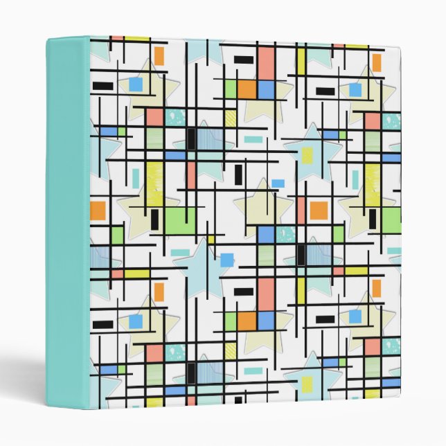 Stars on a chequered background. binder (Front/Spine)