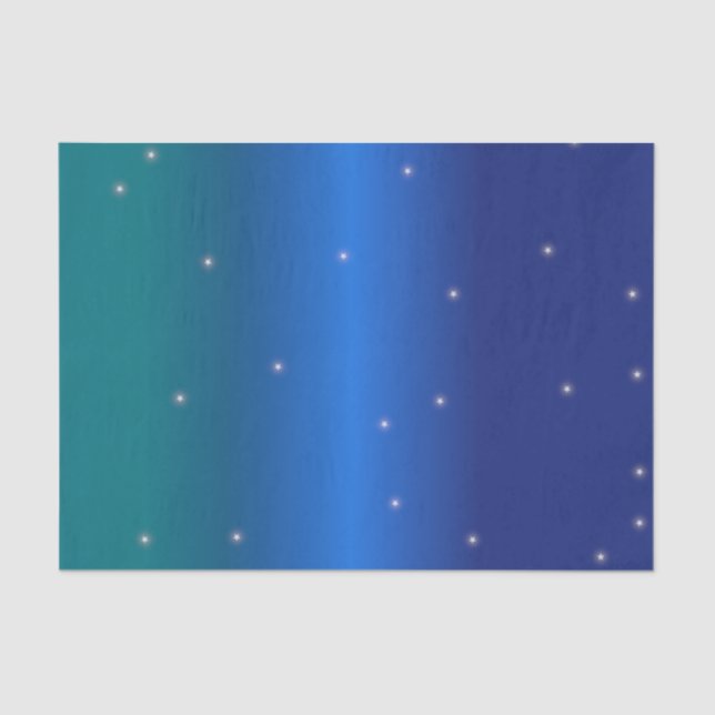 Stars on a Winter Night Tissue Paper (Front)