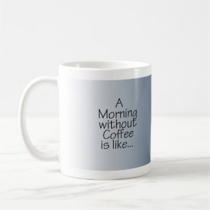 Stars on Blue Morning without Coffee Mug