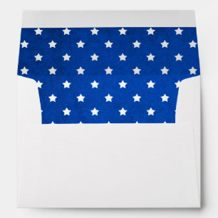 Stars on Digital Fabric Texture by Shirley Taylor Envelopes