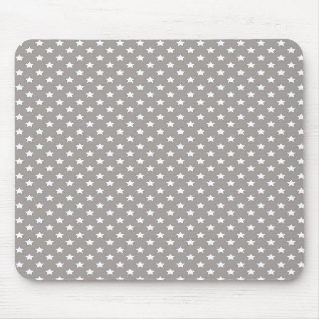 Stars on Grey Mouse Pad (Front)