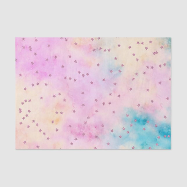 Stars on marbled paper (Front)