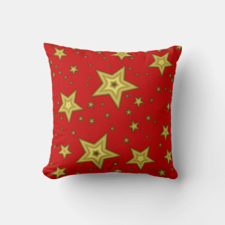 Stars on Red background Pillow