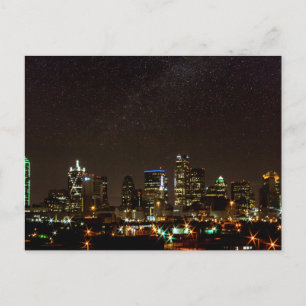 Stars Over Dallas, Texas Postcard