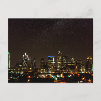 Stars Over Dallas, Texas Postcard