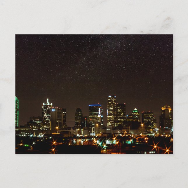 Stars Over Dallas, Texas Postcard (Front)