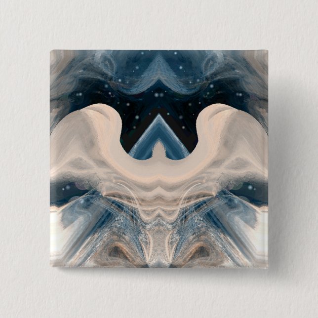 Stars Over Egypt 2 Inch Square Button (Front)