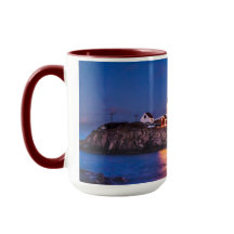 Stars over Nubble Lighthouse in Maine