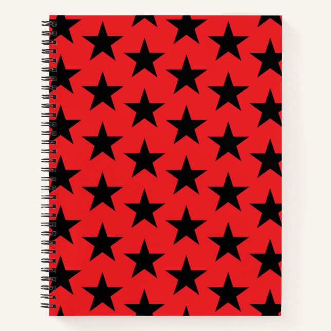 Stars Pattern 10 Notebook (Front)