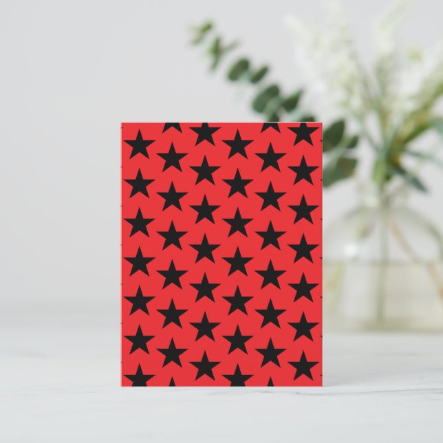 Stars Pattern 10 Postcard (Standing Front)