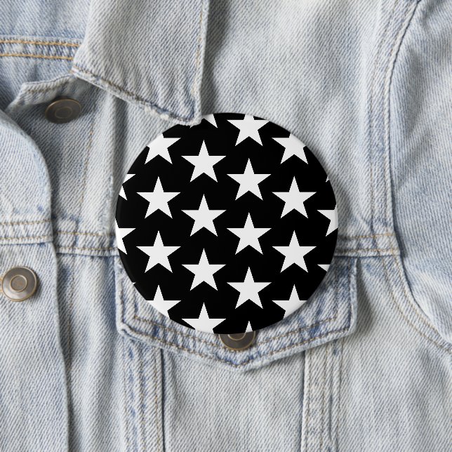 Stars Pattern 11 4 Inch Round Button (In Situ)