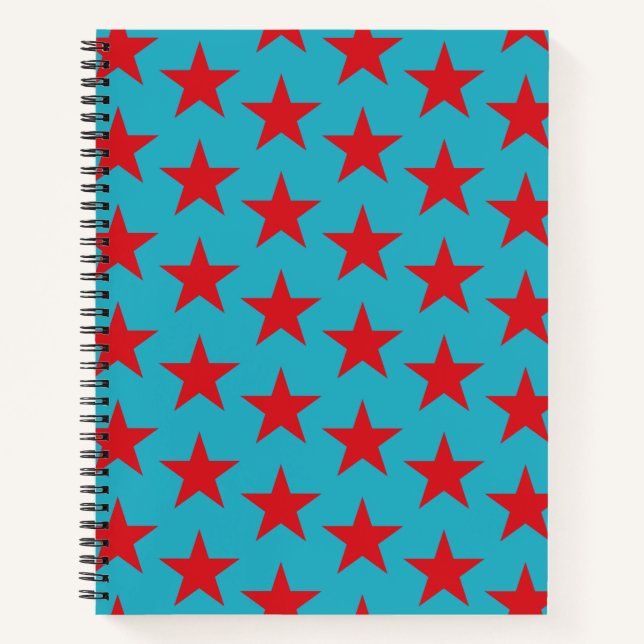 Stars Pattern 13 Notebook (Front)