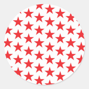 Stars Pattern 14 Classic Round Sticker